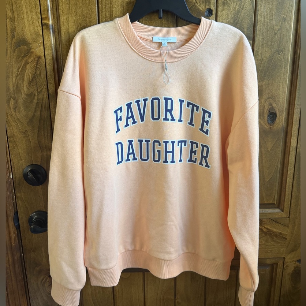 Favorite Daughter Peach Crewneck Sweatshirt - Picture 4 of 7